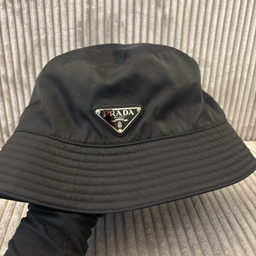 Prada Black Bucket Hat